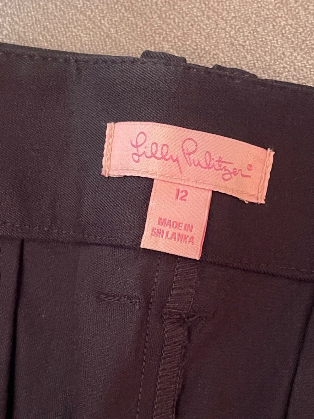 Lilly Pulitzer Women's Mini Shorts Sloane Black Side Zip Size 12 NWT! - Picture 9 of 10